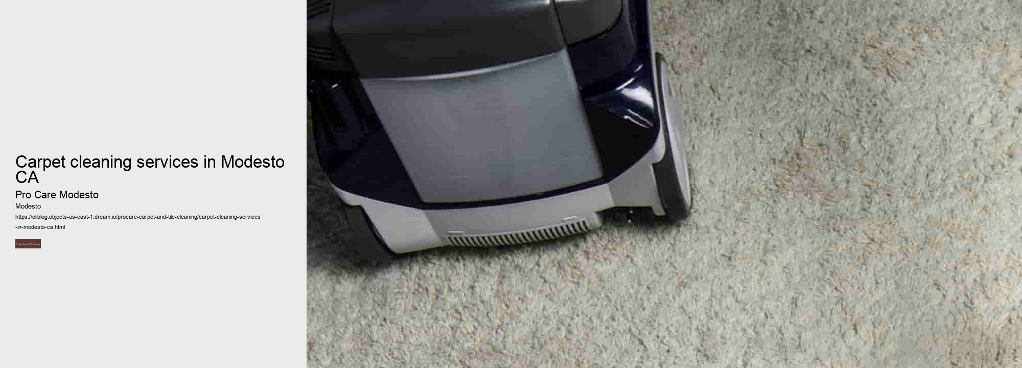 carpet cleaning services in Modesto CA