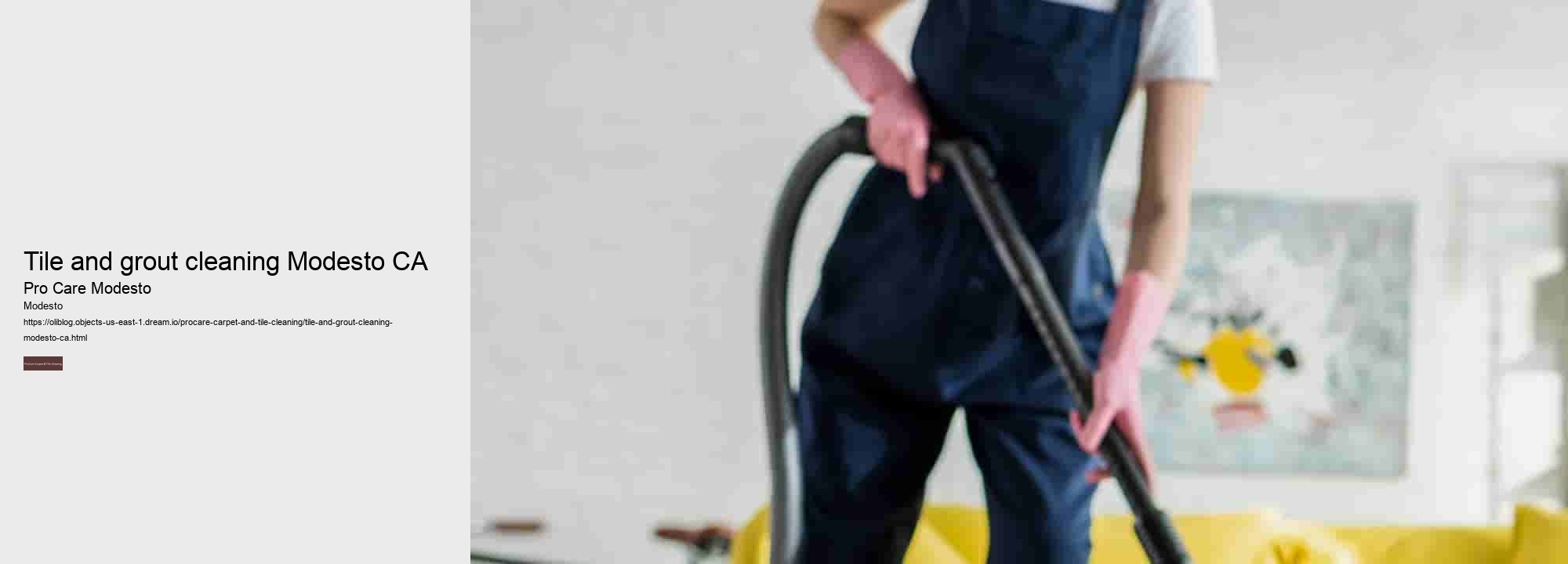 tile and grout cleaning Modesto CA