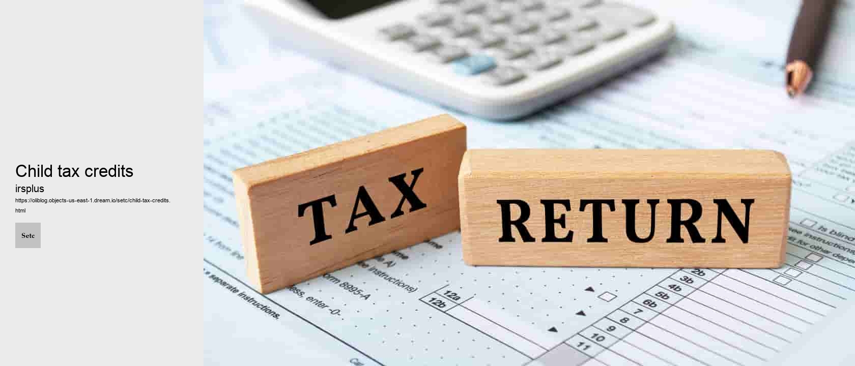 Child tax credits