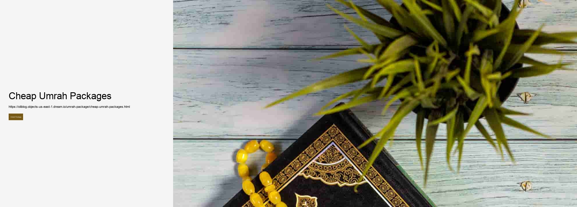 Cheap Umrah Packages