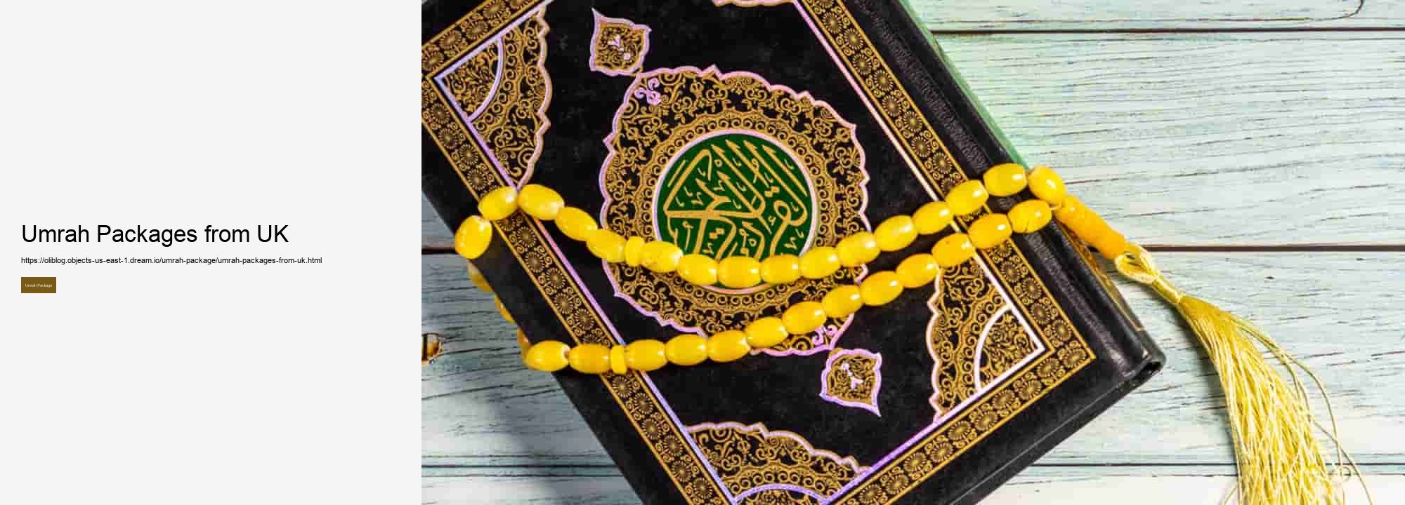 Umrah Packages from UK